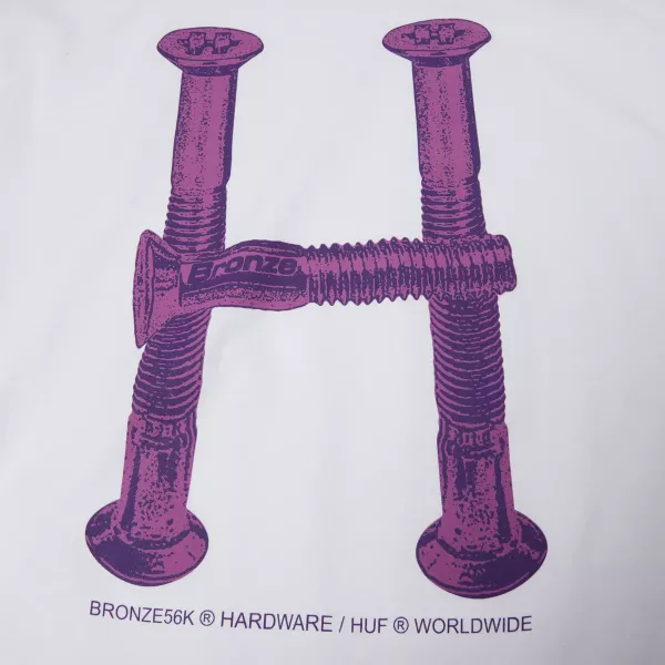 HUF X Bronze HO24 H Bolts TT white