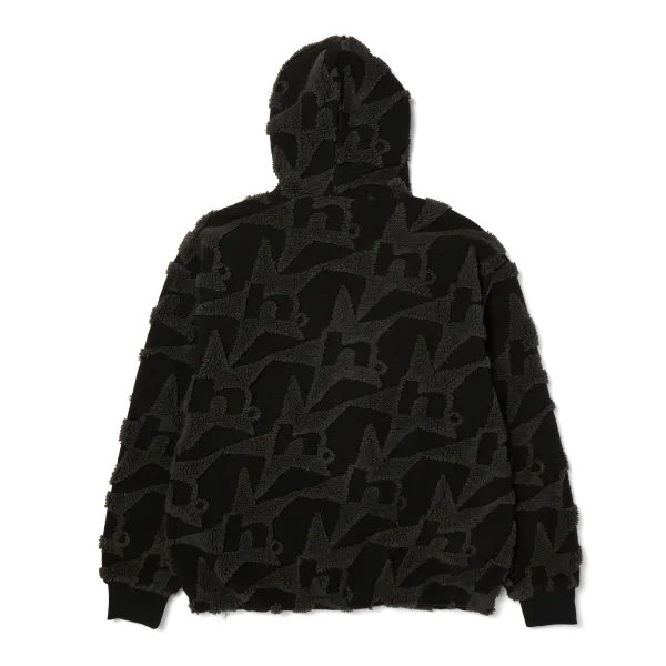 Куртка HUF SP26 H Star Repeat High Pile jacket black