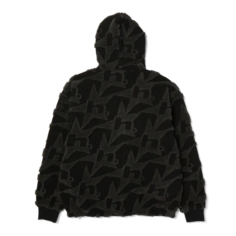 Куртка HUF SP26 H Star Repeat High Pile jacket black