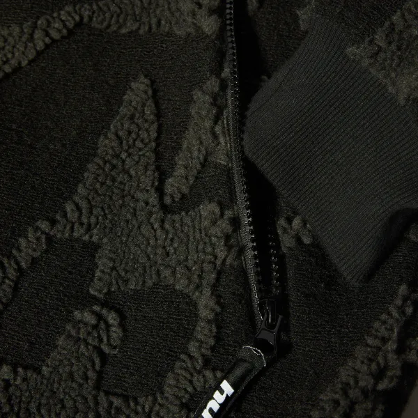 Куртка HUF SP26 H Star Repeat High Pile jacket black