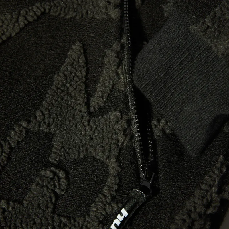 Куртка HUF SP26 H Star Repeat High Pile jacket black