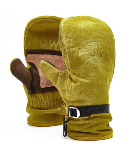 Замшеві сноубордичні рукавиці Howl Highland Mitt gold