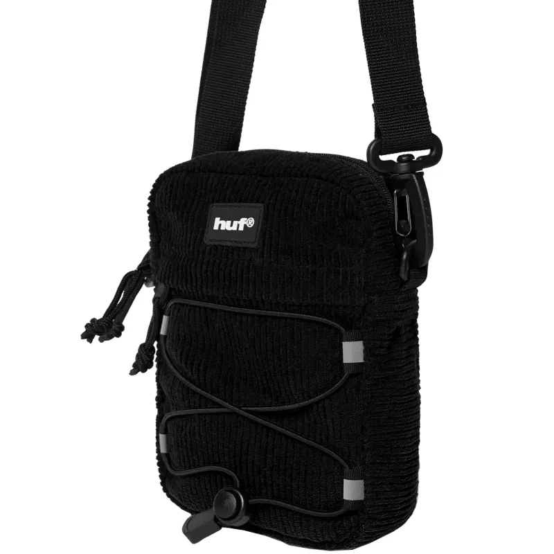 Сумка HUF SP26 Corduroy Bowery side bag black