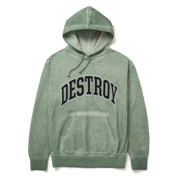 Худі HUF FA22 Destroy rebuild faded basil