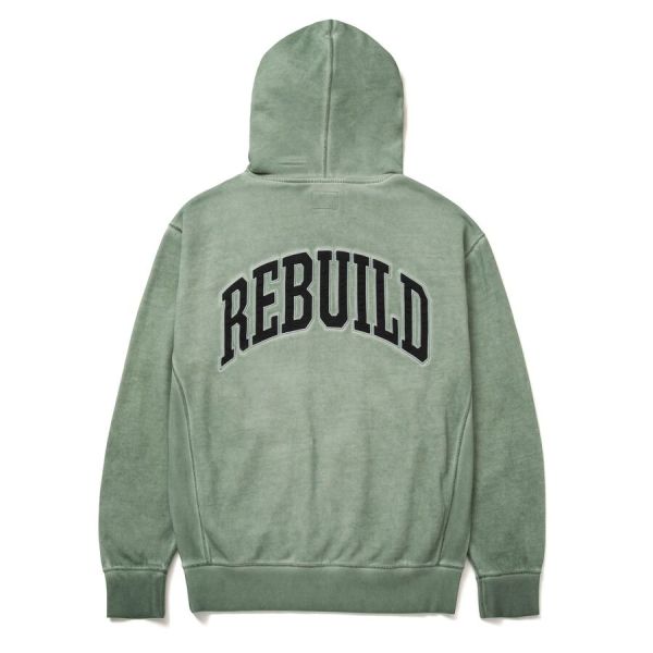 Худі HUF FA22 Destroy rebuild faded basil