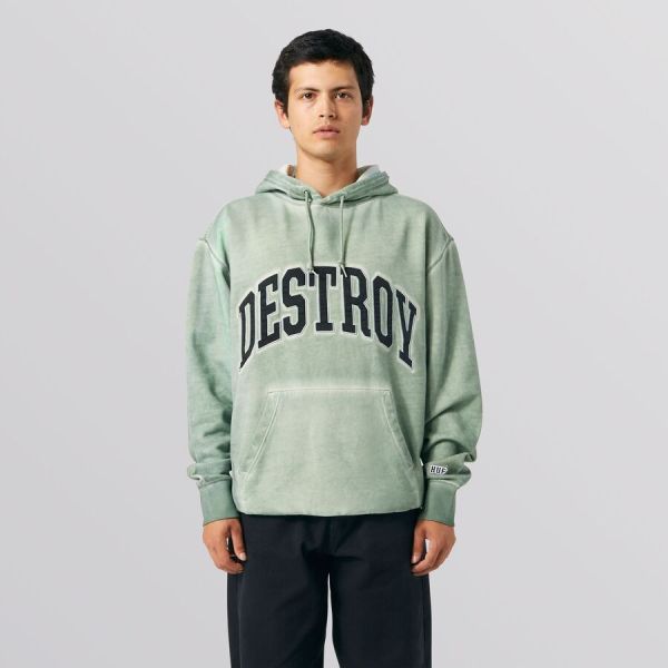 Худі HUF FA22 Destroy rebuild faded basil