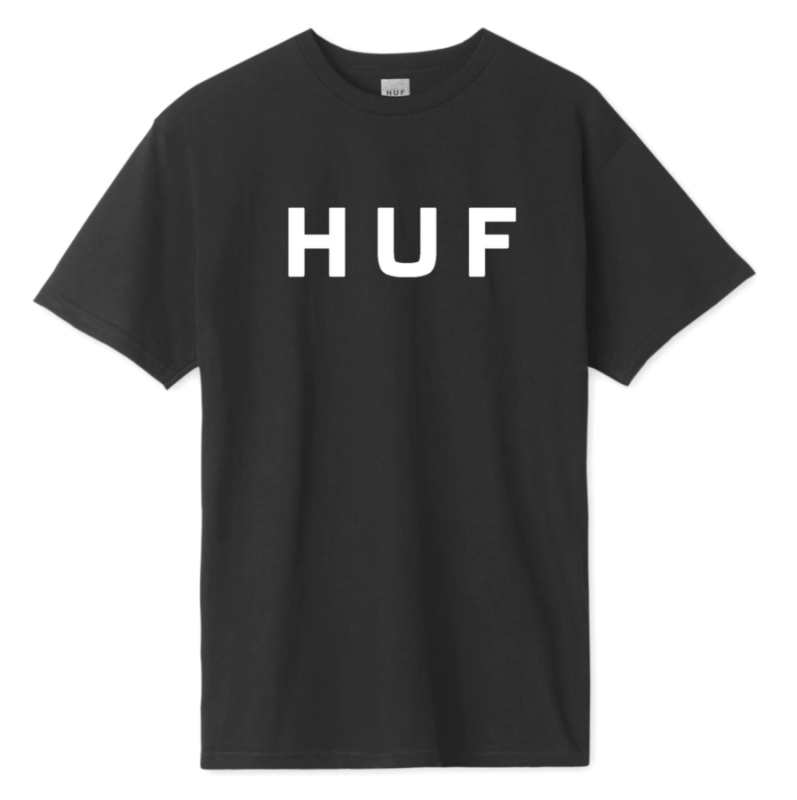 HUF SP22 Essentials OG logo tee black