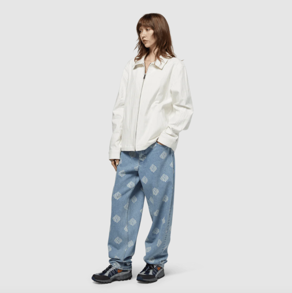 Куртка HUF SU24 Jaquard Tiger work jacket ivory