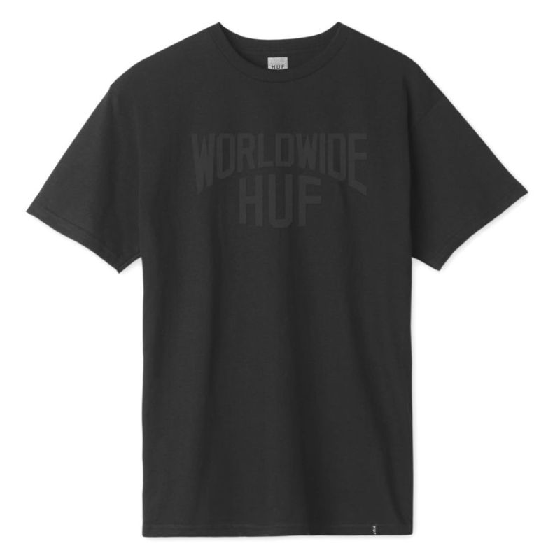 Футболка HUF SP19 Manhattan overdye tee black