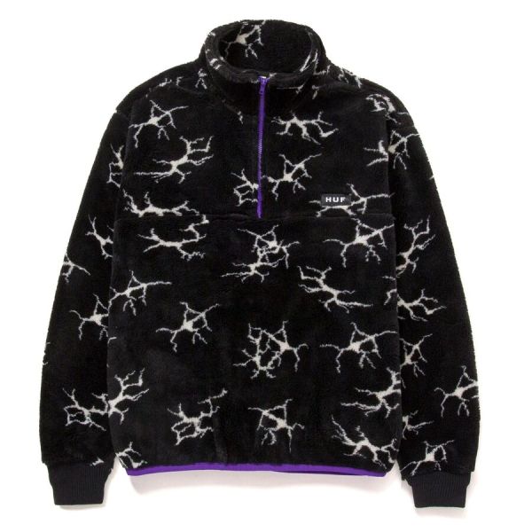 Кофта HUF FA22 Quake sherpa 1/4 zip black