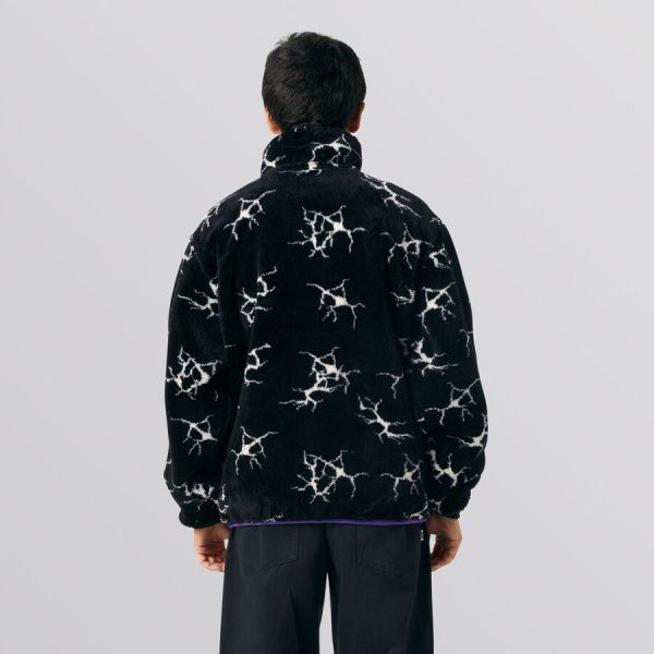 Кофта HUF FA22 Quake sherpa 1/4 zip black