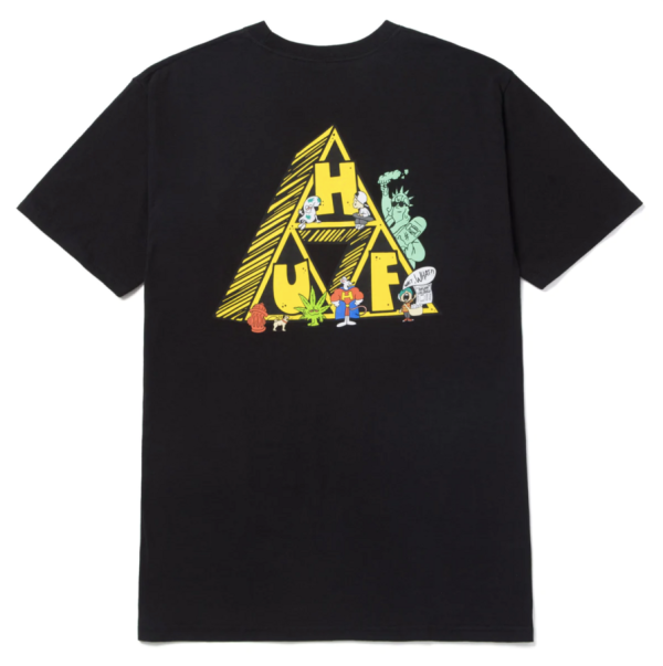 Футболка HUF SU22 Saturday morning TT black