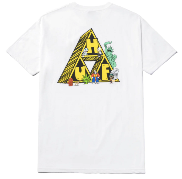 Футболка HUF SU22 Saturday morning TT white