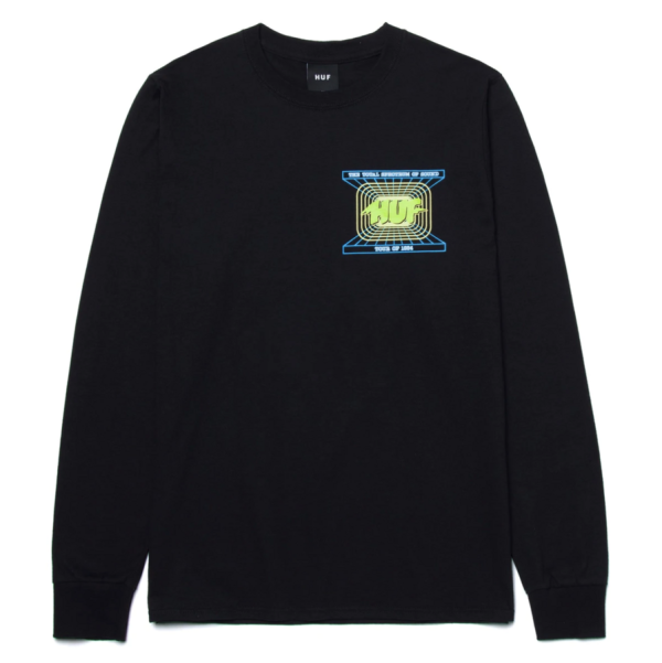 Лонгслів HUF Total spectrum black