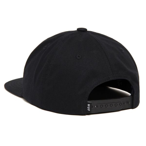 Кепка HUF FA22 Essentials box logo snapback black mono