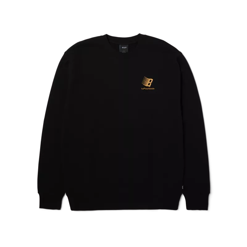 Світшот HUF X Bronze HO24 crewneck black