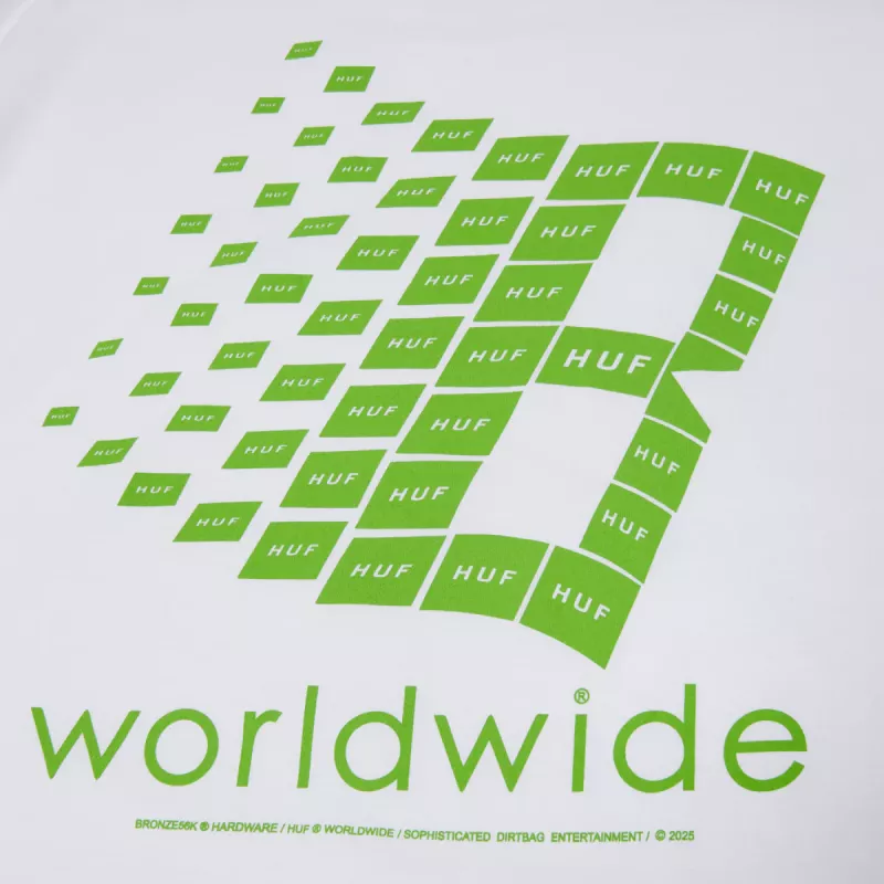 Футболка HUF X Bronze HO24 tee white