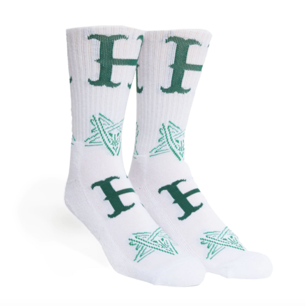 Шкарпетки HUF X Thrasher Duality white