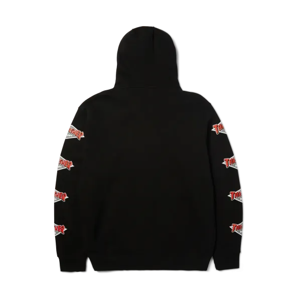 Худі HUF x Thrasher Logo Hoodie black