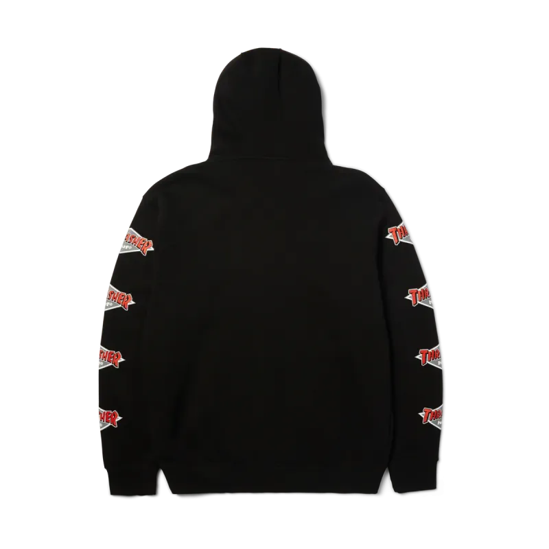 Худі HUF x Thrasher Logo Hoodie black