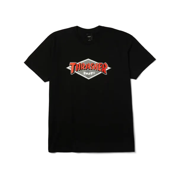 Футболка HUF X Thrasher logo black