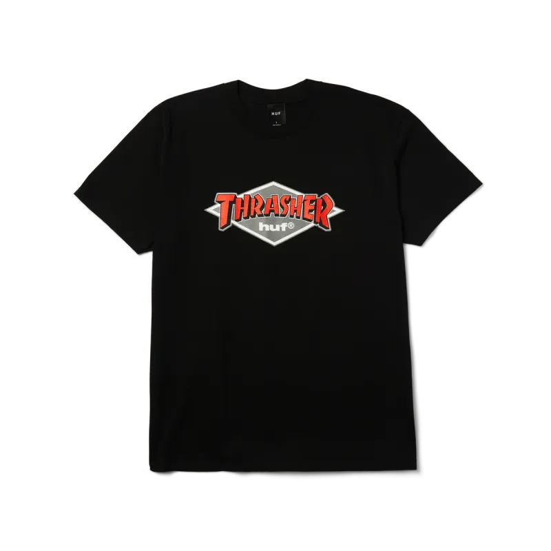 Футболка HUF X Thrasher logo black