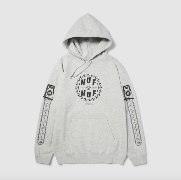Худі HUF HO23 Buzzkill hoodie heather grey