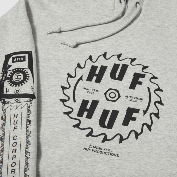 Худі HUF HO23 Buzzkill hoodie heather grey