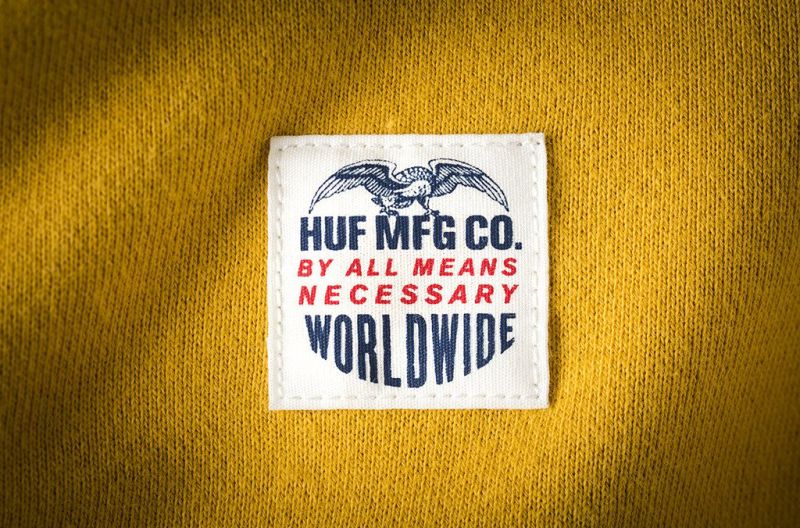 Реглан HUF DFH Crew fleece mustard