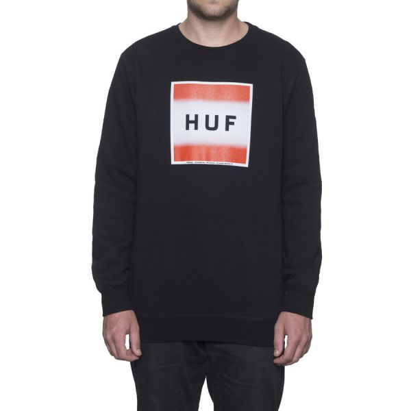 Реглан HUF Poster box logo crewneck black