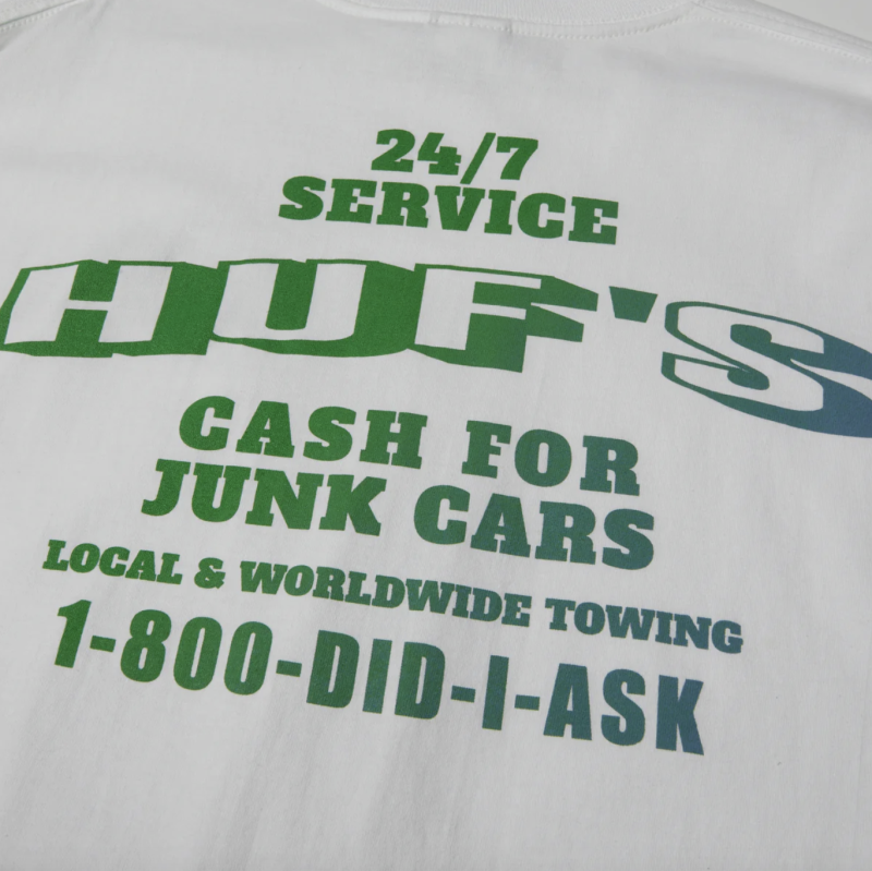 Лонгслів HUF SU24 Worldwide Towing LS tee white