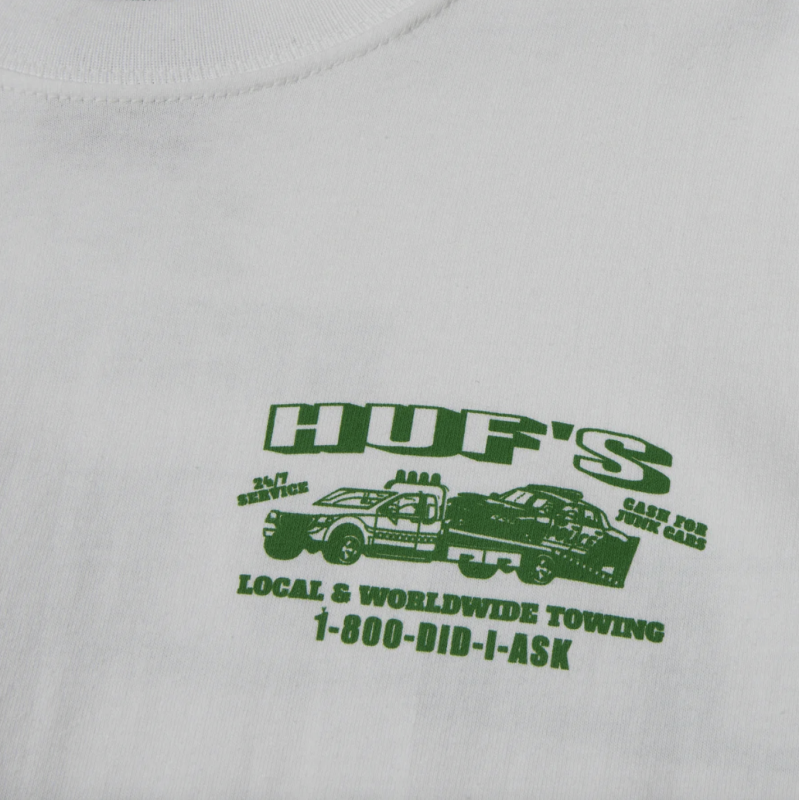 Лонгслів HUF SU24 Worldwide Towing LS tee white