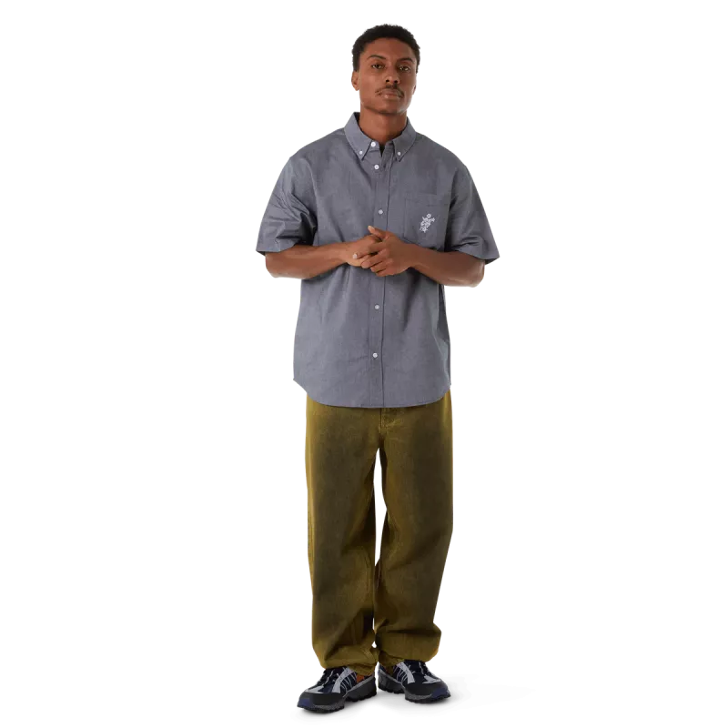 Сорочка HUF SP25 Icarus Oxford shirt washed black