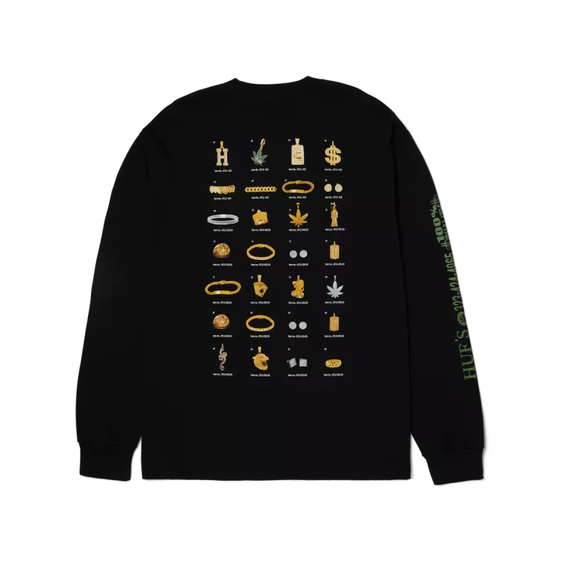 Лонгслів HUF SP25 Jewelry black