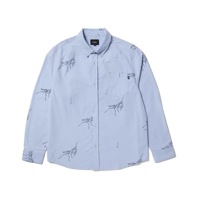 Сорочка HUF HO24 Mantis Oxford shirt blue