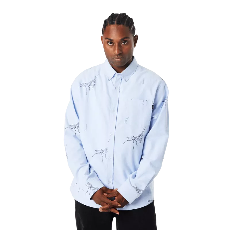 Сорочка HUF HO24 Mantis Oxford shirt blue