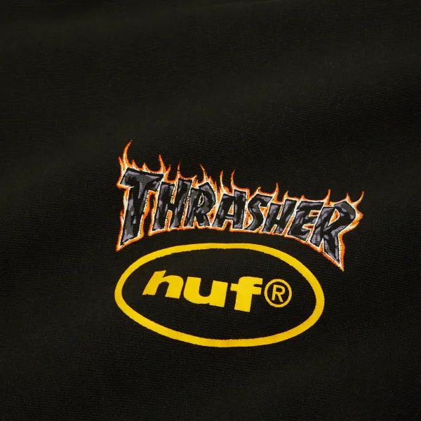 Худі HUF x Thrasher Meltdown Heavyweight hoodie black