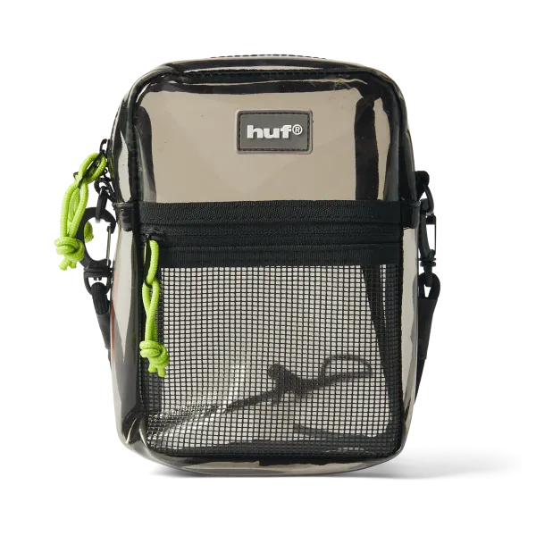 Сумка HUF SU26 Mercer Transparent Side bag smoke black