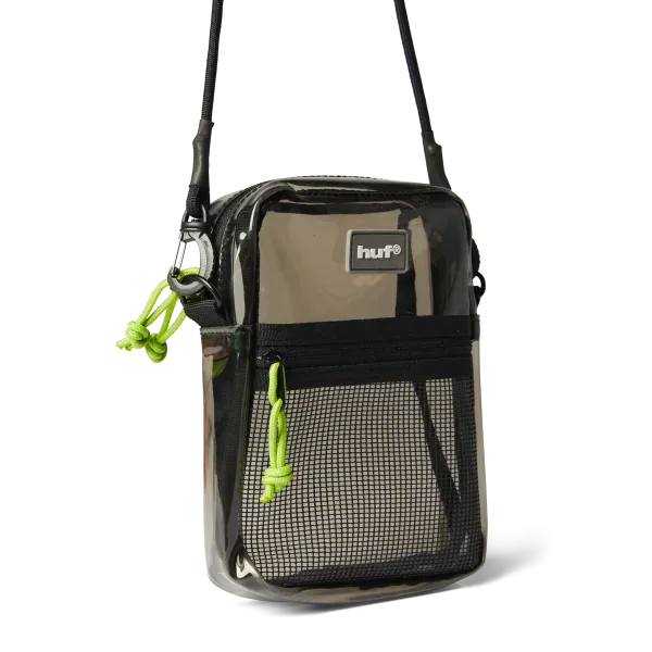 Сумка HUF SU26 Mercer Transparent Side bag smoke black