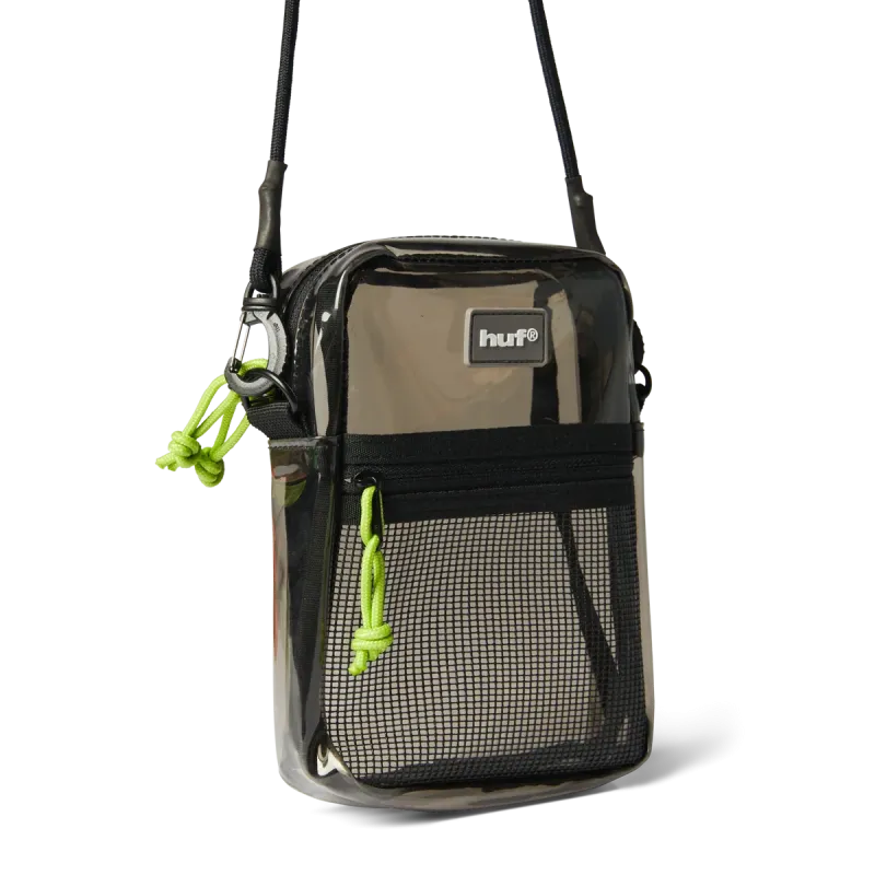 Сумка HUF SU26 Mercer Transparent Side bag smoke black