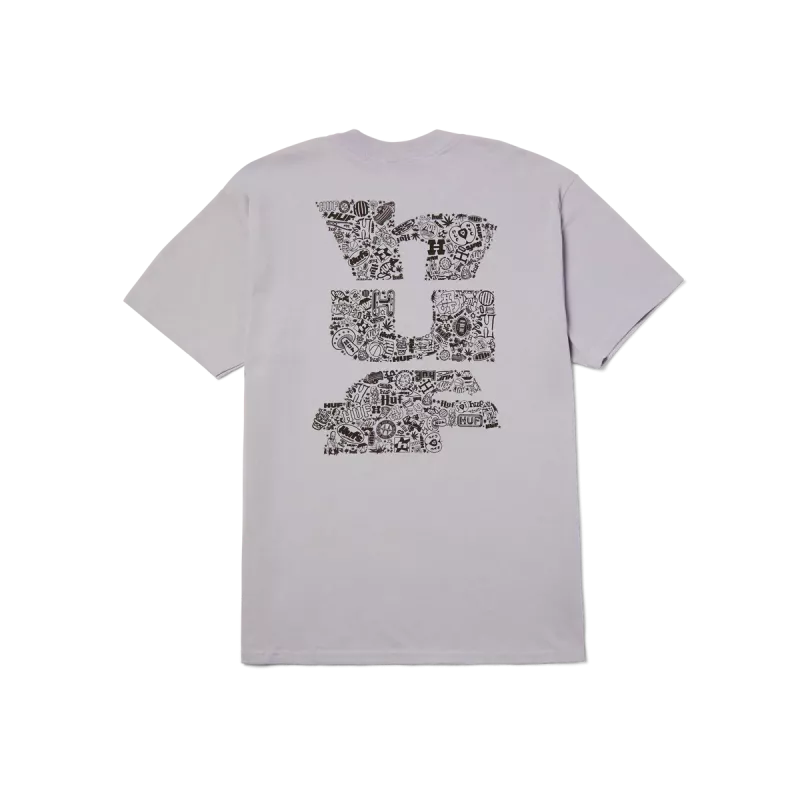 Футболка HUF SU25 Metablast dust purple