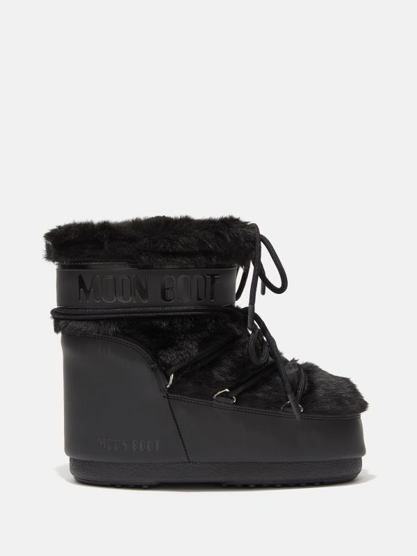 Низькі мунбути Tecnica Moon Boot Icon low faux fur black