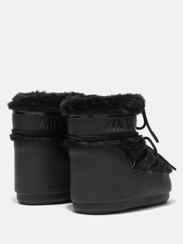 Низькі мунбути Tecnica Moon Boot Icon low faux fur black