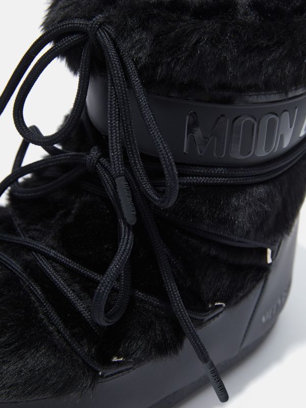 Низькі мунбути Tecnica Moon Boot Icon low faux fur black