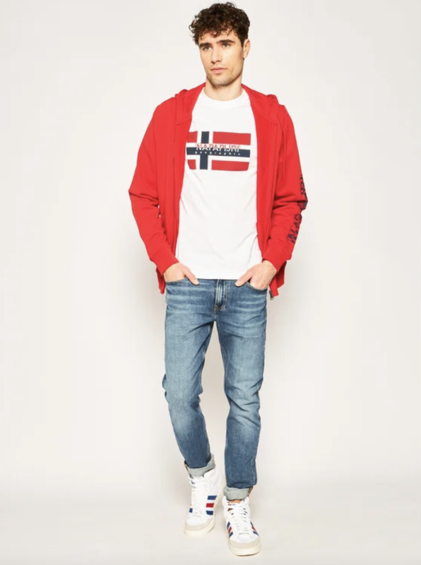 Зіп-худі Napapijri Bolanos bright red