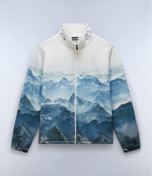 Зіп Napapijri Dunnern Full-Zip white blue