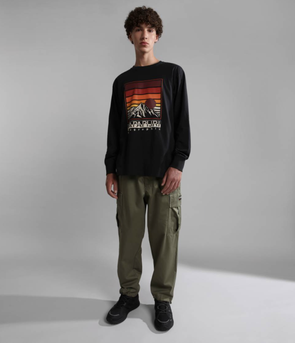 Лонгслів Napapijri Freestyle ls black