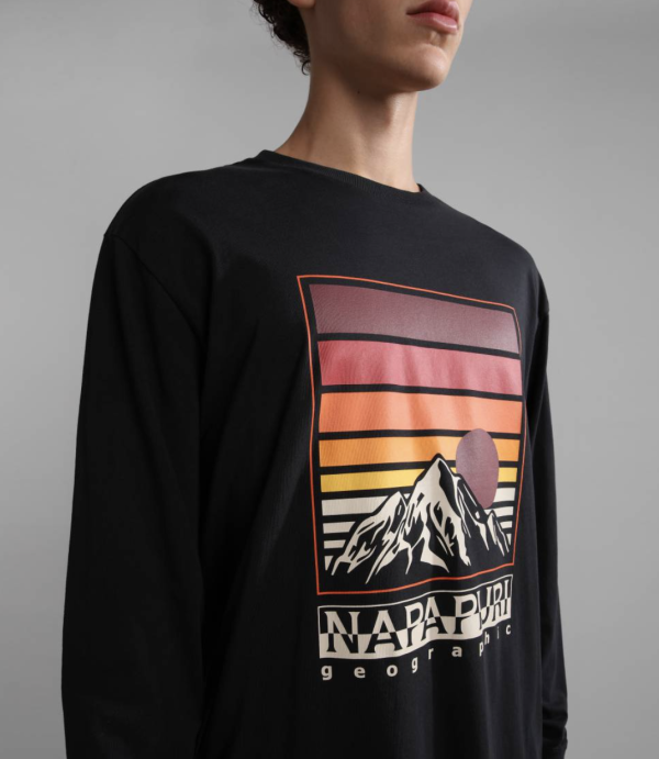 Лонгслів Napapijri Freestyle ls black