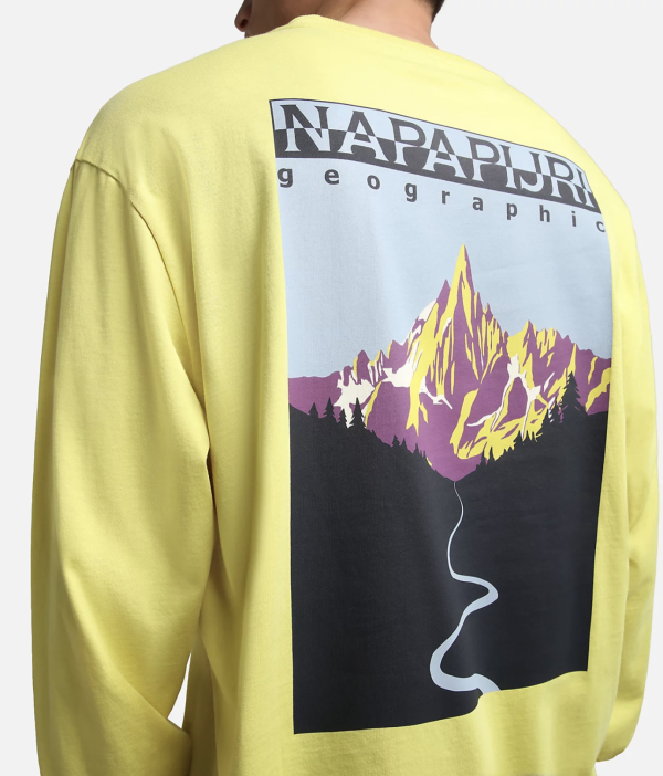 Лонгслів Napapijri Quintino ls yellow sheen