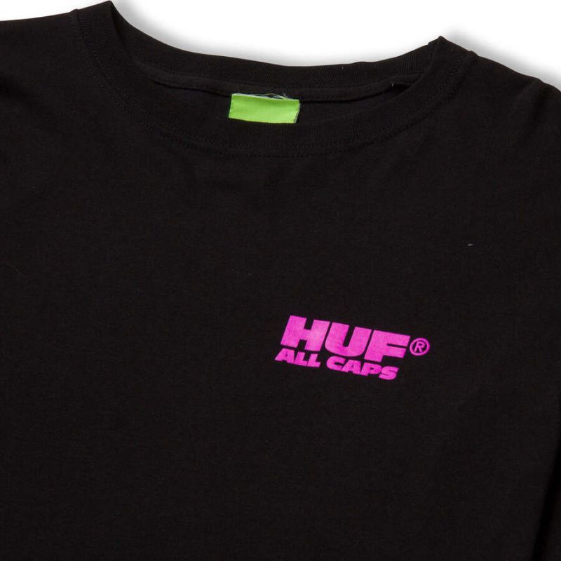Лонгслів HUF HO22 No cap ls black